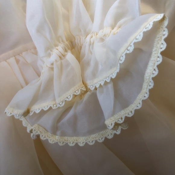 Selkie Pale Yellow Puff Sleeve Mini Dress - Picture 9 of 10